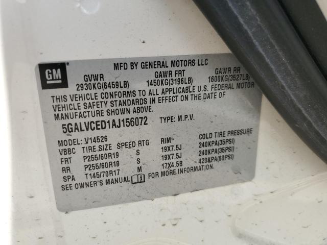 Photo 12 VIN: 5GALVCED1AJ156072 - BUICK ENCLAVE CX 