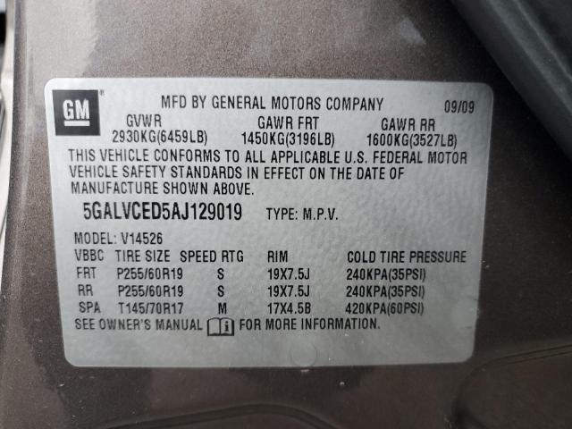 Photo 12 VIN: 5GALVCED5AJ129019 - BUICK ENCLAVE CX 