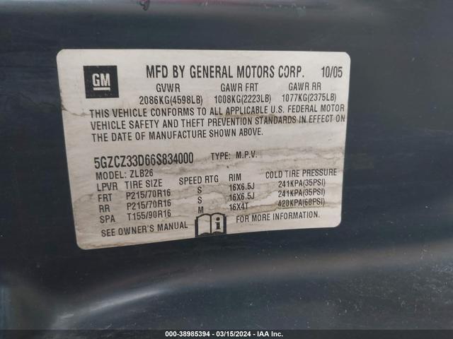 Photo 8 VIN: 5GZCZ33D66S834000 - SATURN VUE 