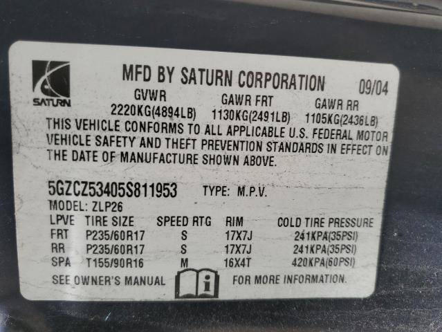 Photo 12 VIN: 5GZCZ53405S811953 - SATURN VUE 