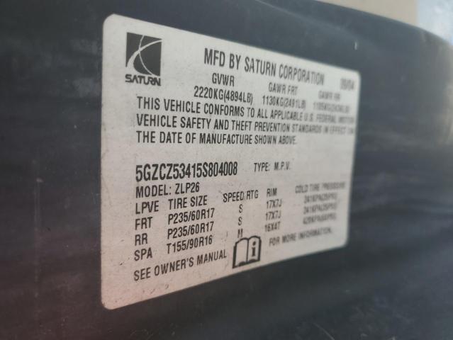 Photo 12 VIN: 5GZCZ53415S804008 - SATURN VUE 