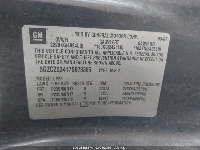 Photo 8 VIN: 5GZCZ53417S878385 - SATURN VUE 