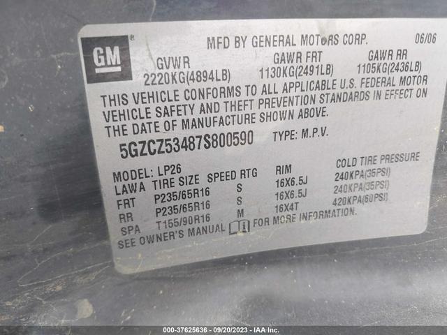 Photo 8 VIN: 5GZCZ53487S800590 - SATURN VUE 