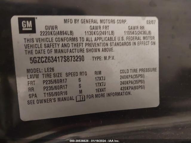 Photo 8 VIN: 5GZCZ63417S873290 - SATURN VUE 