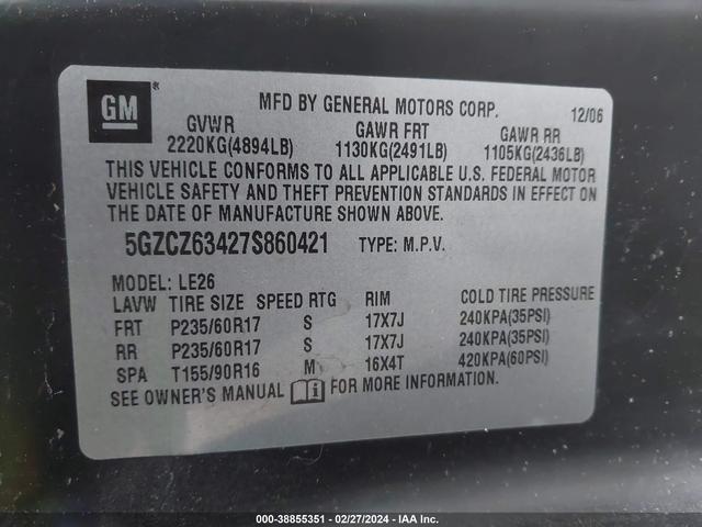 Photo 8 VIN: 5GZCZ63427S860421 - SATURN VUE 