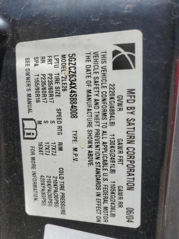 Photo 12 VIN: 5GZCZ634X4S884008 - SATURN VUE 