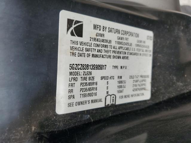 Photo 11 VIN: 5GZCZ63B13S905017 - SATURN VUE 