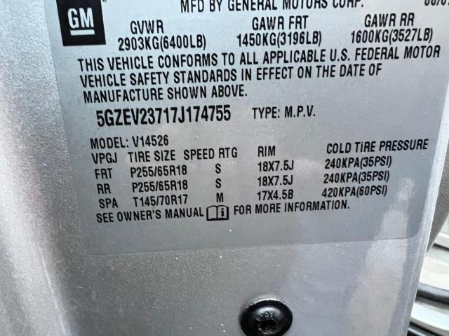 Photo 9 VIN: 5GZEV23717J174755 - SATURN OUTLOOK XR 