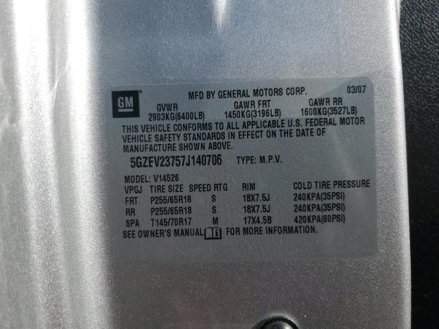 Photo 12 VIN: 5GZEV23757J140706 - SATURN OUTLOOK XR 