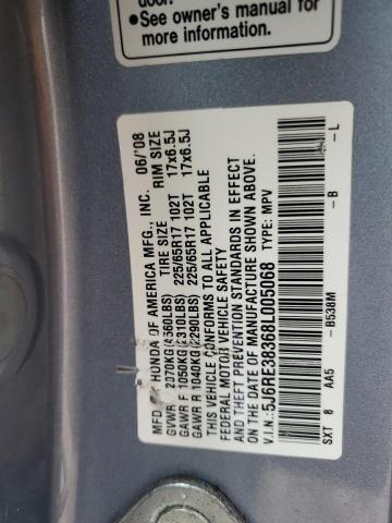 Photo 13 VIN: 5J6RE38368L005068 - HONDA CR-V LX 