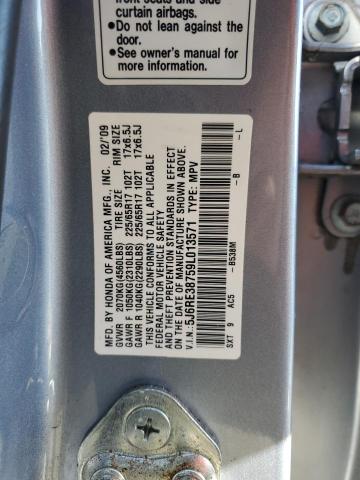 Photo 12 VIN: 5J6RE38759L013571 - HONDA CR-V EXL 