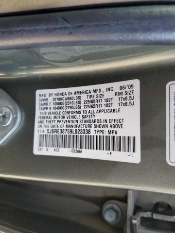 Photo 12 VIN: 5J6RE38759L023338 - HONDA CR-V EXL 