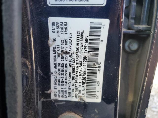 Photo 12 VIN: 5J6RE38799L011290 - HONDA CR-V EXL 