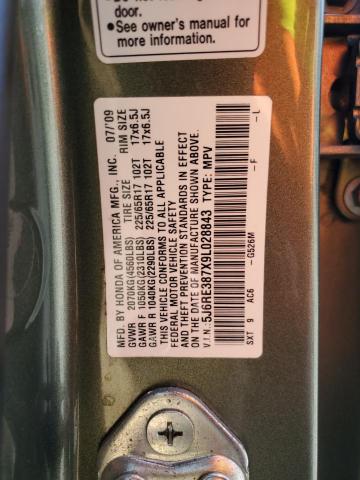 Photo 12 VIN: 5J6RE387X9L028843 - HONDA CRV 