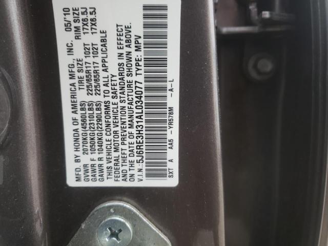 Photo 11 VIN: 5J6RE3H31AL034077 - HONDA CR-V 