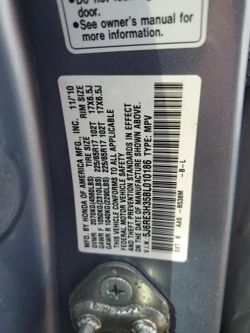 Photo 12 VIN: 5J6RE3H35BL010186 - HONDA CR-V LX 