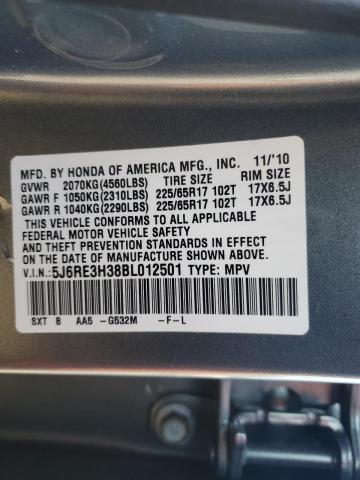 Photo 12 VIN: 5J6RE3H38BL012501 - HONDA CR-V LX 