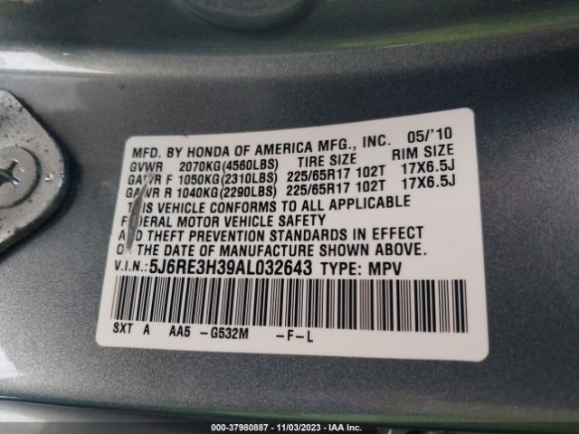 Photo 8 VIN: 5J6RE3H39AL032643 - HONDA CR-V 