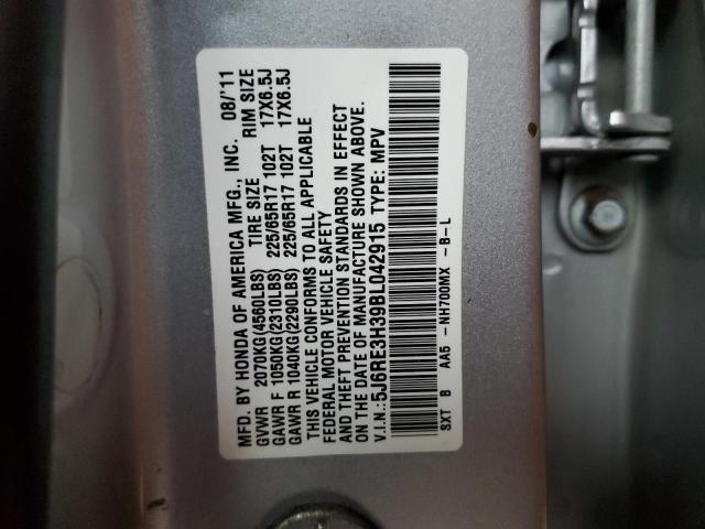 Photo 9 VIN: 5J6RE3H39BL042915 - HONDA CR-V LX 