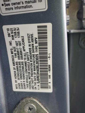 Photo 12 VIN: 5J6RE3H40BL003025 - HONDA CR-V SE 