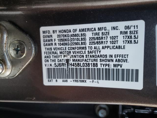 Photo 9 VIN: 5J6RE3H45BL038188 - HONDA CR-V SE 