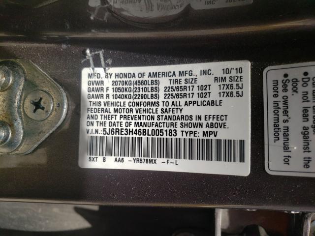 Photo 9 VIN: 5J6RE3H46BL005183 - HONDA CR-V SE 