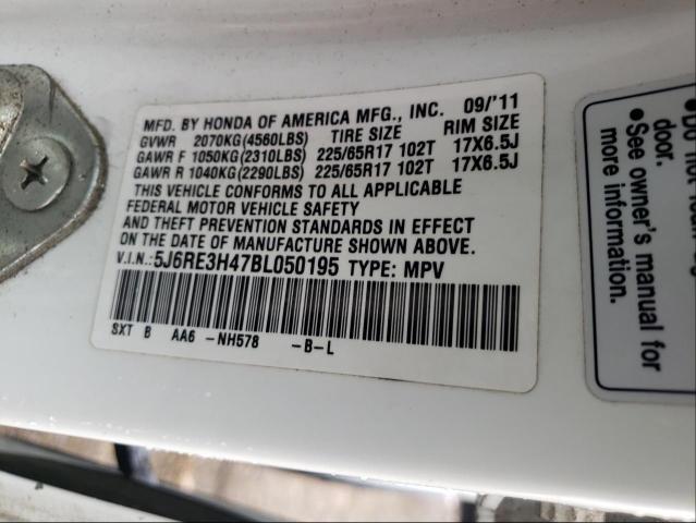 Photo 9 VIN: 5J6RE3H47BL050195 - HONDA CR-V SE 