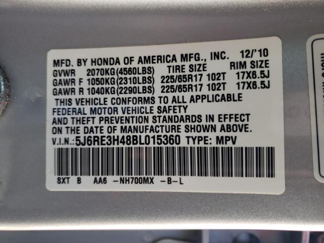 Photo 9 VIN: 5J6RE3H48BL015360 - HONDA CR-V SE 