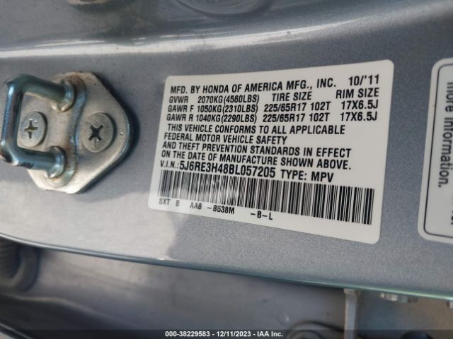 Photo 8 VIN: 5J6RE3H48BL057205 - HONDA CR-V 