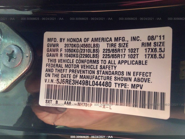 Photo 8 VIN: 5J6RE3H49BL044480 - HONDA CR-V 