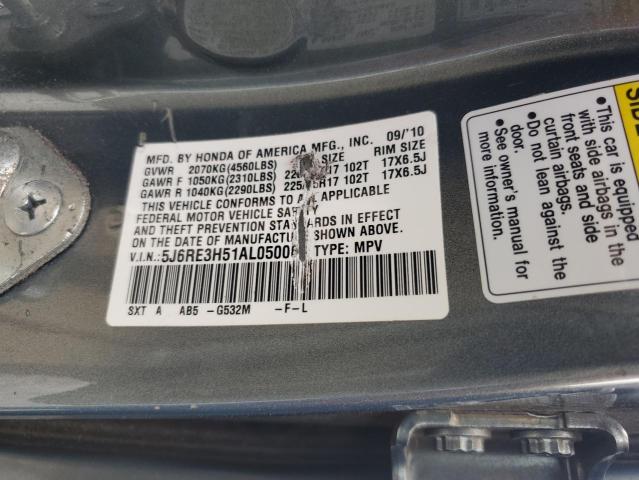 Photo 12 VIN: 5J6RE3H51AL050068 - HONDA CRV 