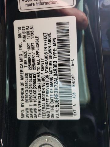 Photo 13 VIN: 5J6RE3H72AL049383 - HONDA CR-V EXL 