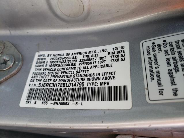 Photo 9 VIN: 5J6RE3H72BL014795 - HONDA CR-V EXL 