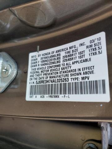 Photo 11 VIN: 5J6RE3H74AL025263 - HONDA CR-V EXL 