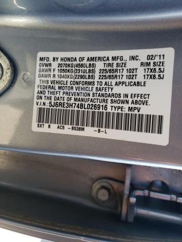 Photo 9 VIN: 5J6RE3H74BL026916 - HONDA CR-V EXL 