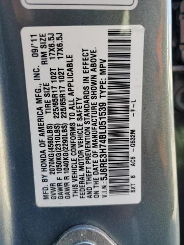 Photo 12 VIN: 5J6RE3H74BL051539 - HONDA CR-V EXL 