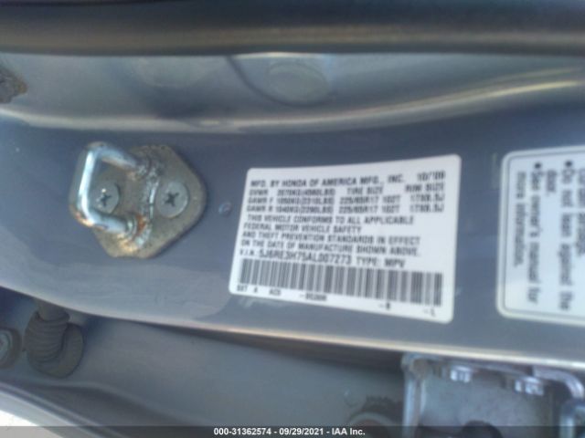 Photo 8 VIN: 5J6RE3H75AL007273 - HONDA CR-V 