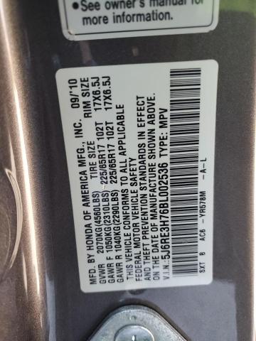 Photo 12 VIN: 5J6RE3H76BL002536 - HONDA CR-V EXL 