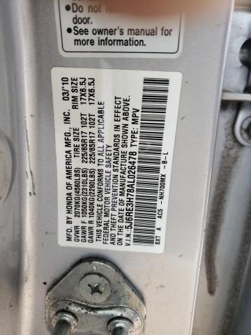 Photo 11 VIN: 5J6RE3H78AL026478 - HONDA CR-V EXL 