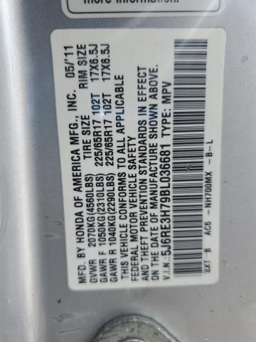 Photo 13 VIN: 5J6RE3H79BL036681 - HONDA CR-V EXL 