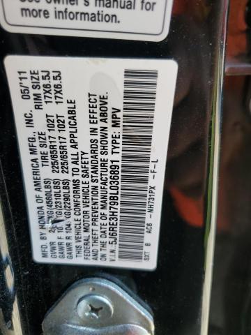 Photo 12 VIN: 5J6RE3H79BL036891 - HONDA CR-V EXL 