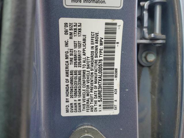 Photo 12 VIN: 5J6RE3H7XAL000576 - HONDA CR-V EXL 