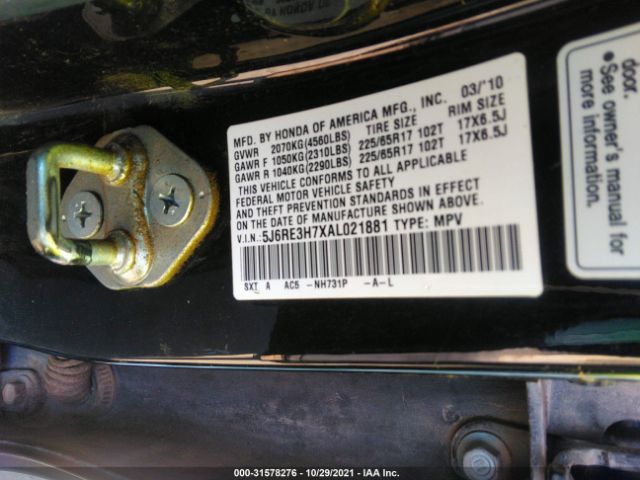 Photo 8 VIN: 5J6RE3H7XAL021881 - HONDA CR-V 