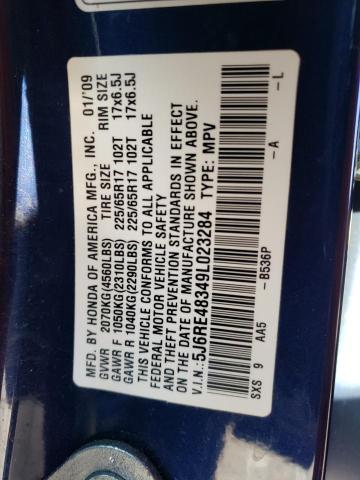 Photo 12 VIN: 5J6RE48349L023284 - HONDA CRV 