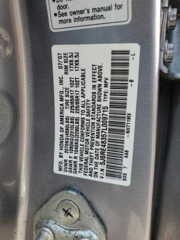 Photo 12 VIN: 5J6RE48357L009715 - HONDA CR-V LX 