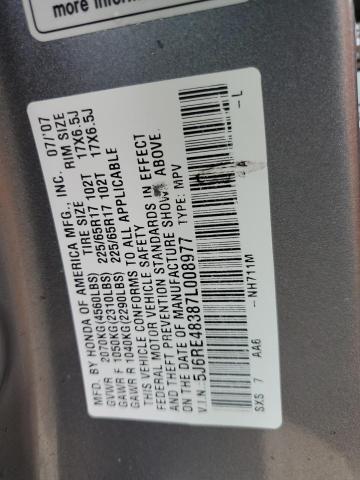 Photo 12 VIN: 5J6RE48387L008977 - HONDA CR-V LX 