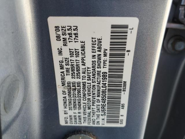 Photo 12 VIN: 5J6RE48508L041989 - HONDA CRV 