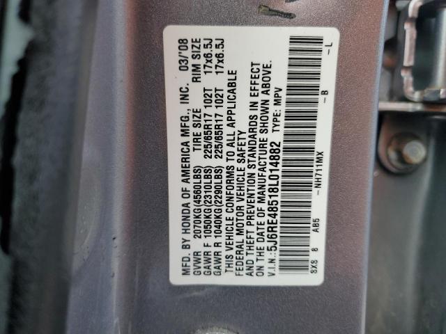 Photo 12 VIN: 5J6RE48518L014882 - HONDA CRV 