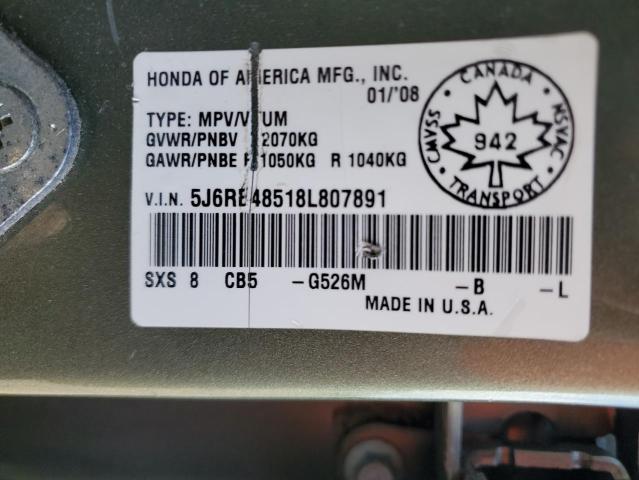 Photo 12 VIN: 5J6RE48518L807891 - HONDA CRV 