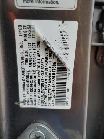 Photo 13 VIN: 5J6RE48539L017686 - HONDA CR-V EX 